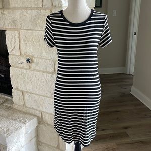 Black and White Striped dress